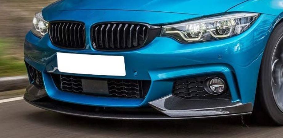 2014-2020 BMW 4 Series F32/F33/F36 (430i/435i/440i) m-sport m performance style front bumper lip splitter spoiler replica carbon fiber right