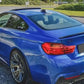 2014-2020 BMW 4 series f32 (428i/430i/435i/440i) m performance style rear trunk spoiler lip wing gloss black left