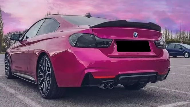 2014-2020 BMW 4 series f32 (428i/430i/435i/440i) psm style rear trunk spoiler lip wing gloss black