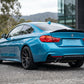 2014-2020 BMW 4 Series F32/F33/F36 (430i/435i/440i) Gran Coupe M Performance Style Rear Bumper Diffuser M-Sport Single Dual Exhaust Gloss Black Back Left