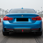 2014-2020 BMW 4 Series F32/F33/F36 (430i/435i/440i) M Performance LED Style Rear Diffuser