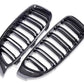 2014-2020 bmw 4 series f32/f33/f36 (428i/430i/435i/440i) gran coupe m style dual slat front kidney grille replica carbon fiber