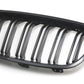 2014-2020 bmw 4 series f32/f33/f36 (428i/430i/435i/440i) gran coupe m style front kidney grille gloss black Close Up