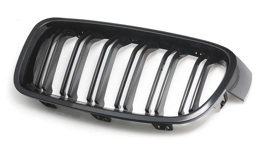 2014-2020 bmw 4 series f32/f33/f36 (428i/430i/435i/440i) gran coupe m style front kidney grille gloss black Close Up