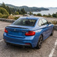 2014-2021 bmw 2 series f22/f87 (228i/230i/m235i/m240i/m2) m performance style rear trunk spoiler lip wing gloss black back right