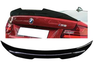 2014-2021 bmw 2 series f22/f87 (228i/230i/m235i/m240i/m2) psm style rear trunk spoiler lip wing Gloss Black Back Right Close Up