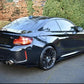 2015 2018 BMW M Series M2 F87 V Style Performance Diffuser Gloss Black Back Right