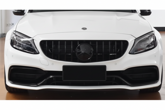 2015-2018 Mercedes Benz C Class W205 C63/C63S GT Style Front Grille Gloss Black
