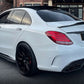 2015-2021 Mercedes C Class Coupe Sedan C205 W205 GT Style Side Skirt Extensions Gloss Black Left Side