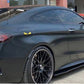 2015-2021 Mercedes C Class Coupe Sedan C205 W205 GT Style Side Skirt Extensions Gloss Black Right Side