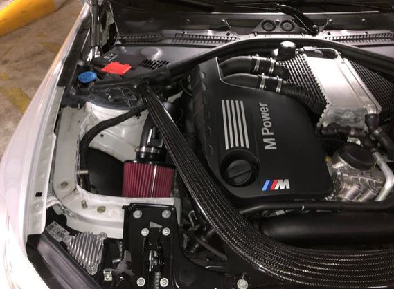 2015-2021 bmw m series m2c/m3/m4 f80/f82/f87 s55 cold air intake installed