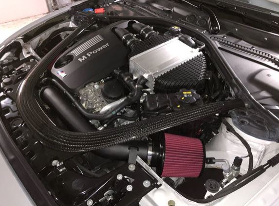 2015-2021 bmw m series m2c/m3/m4 f80/f82/f87 s55 cold air intake installed