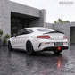 2015-2023 Mercedes C Class Coupe C205 Brabus Style Rear Diffuser with LED Light Gloss Black Back Left c300/c43 amg