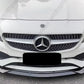 2016-2019 Mercedes Benz CLA Class W117 Brabus Style Front Lip Gloss Black Front Center