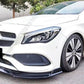 2016-2019 Mercedes Benz CLA Class W117 Brabus Style Front Lip Gloss Black Front Right Far