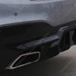 2017-2020 BMW 5 Series G30 M5 Style Rear Diffuser Gloss Black Back Left Close Up