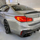 2017-2023 bmw 5/m series g30/f90 (530i/540i/m550i/m5) pre-lci and lci psm style rear trunk spoiler lip wing Gloss Black Back Left