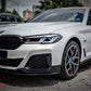 2017-2023 bmw 5 series g30 (530i/540i/m550i) m sport lci m performance style front bumper lip splitter spoiler Gloss Black Front Right