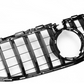 2019-2021 mercedes benz c class sedan w205 c63/c63s facelift gt style front bumper grille gloss black with camera