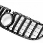 2019-2021 mercedes benz c class sedan w205 c63/c63s facelift gt style front bumper grille gloss black with camera