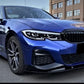 2019-2022 BMW 3 Series G20 CSMT Style Front Bumper Lip Splitter Pre LCI 330i M340i Gloss Black Front Left