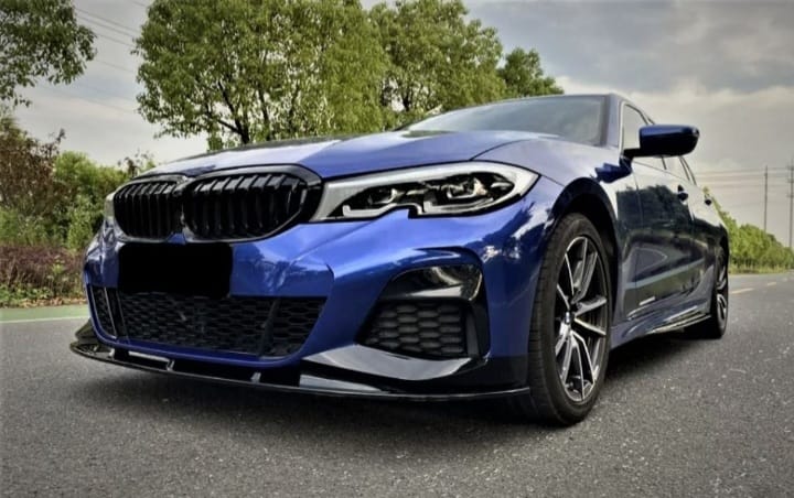 2019-2022 BMW 3 Series G20 CSMT Style Front Bumper Lip Splitter Pre LCI 330i M340i Gloss Black Front Right