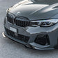 2019-2022 BMW 3 Series G20 M Performance Style Front Bumper Lip Splitter Pre-LCI 330i M340i Gloss Black Front Left