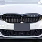 2019-2022 BMW 3 Series G20 M Style Kidney Grille Gloss Black Front Center