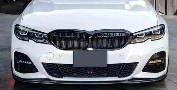 2019-2022 BMW 3 Series G20 M Style Kidney Grille Gloss Black Front Center