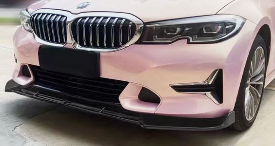 2019-2022 BMW 3 Series G20 Sport Line Front Lip Gloss Black Front Right Close