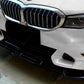 2019-2022 BMW 3 Series G20 Sport Line Front Lip Gloss Black Front Right