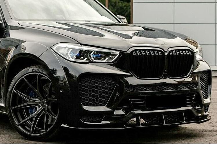 2019-2022 BMW X Series G05 X5 M Style Kidney Grille Gloss Black Front Left