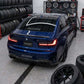 2019-2022 bmw 3 series g20 (330i/m340i) pre-lci m-sport m performance competition style v2 rear bumper diffuser with canards gloss black back far