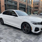 2019-2022 BMW 3 Series G20 M Sport M Performance Style Front Bumper Lip Splitter Pre-LCI 330i M340i Gloss Black Front Left