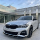 2019-2022 BMW 3 Series G20 MX Style Front Bumper Lip Splitter Replica Carbon Fiber Gloss Black Pre-LCI 330i M340i Front Right
