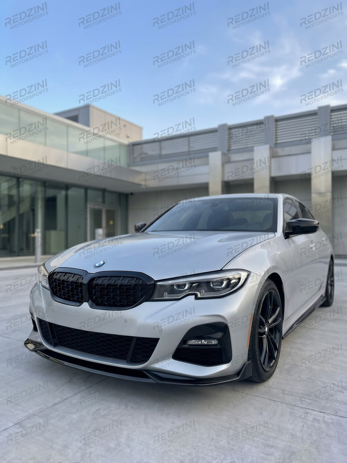 2019-2022 BMW 3 Series G20 MX Style Front Bumper Lip Splitter Replica Carbon Fiber Gloss Black Pre-LCI 330i M340i Front Right