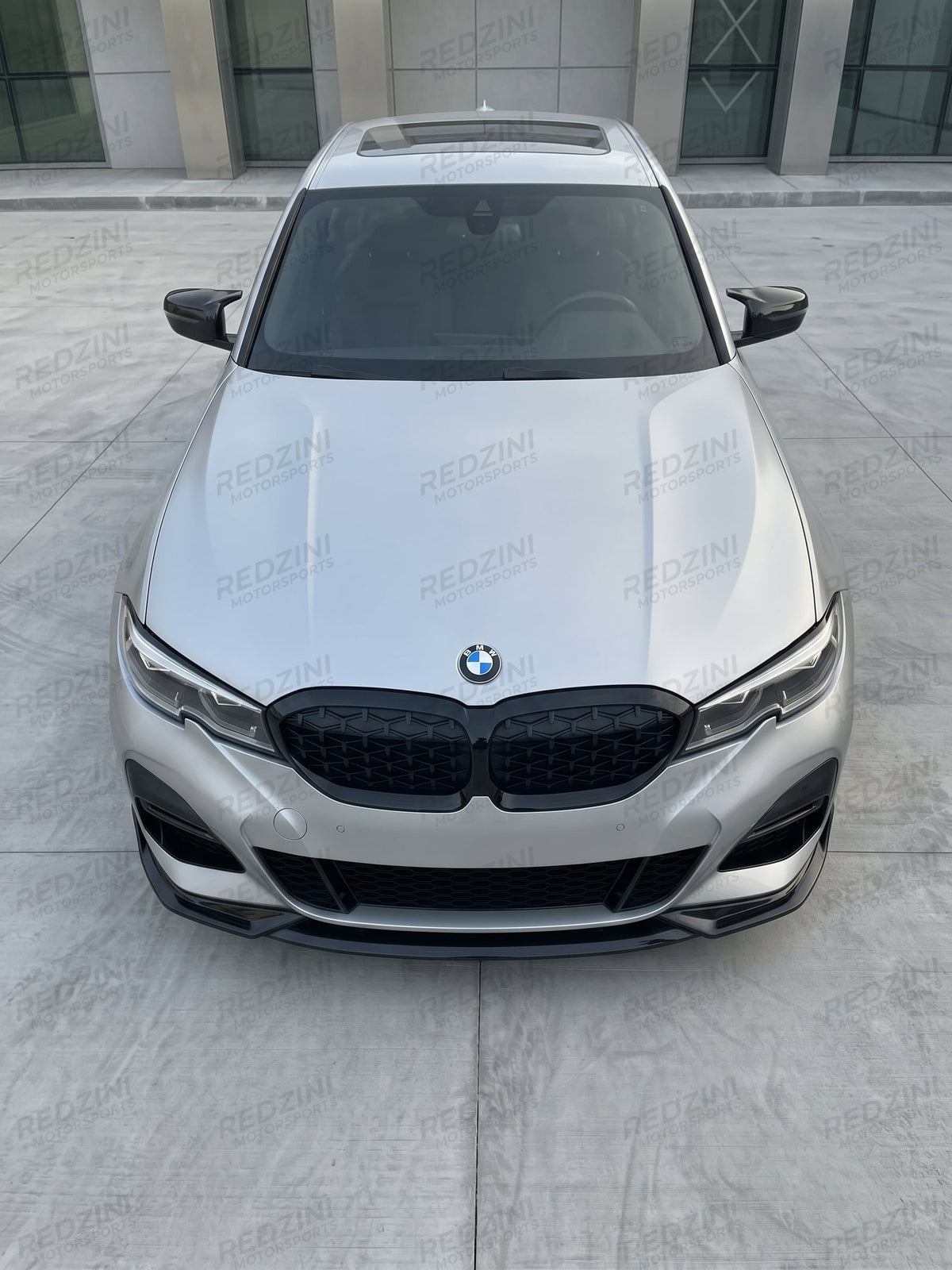 2019-2022 BMW 3 Series G20 MX Style Front Bumper Lip Splitter Replica Carbon Fiber Gloss Black Pre-LCI 330i M340i Front Center High