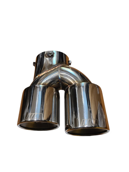 2019-2025 bmw 2/3/4 series g20/g22/g23/g26/g42 (m240i/m340i/m440i) lci and pre lci m performance style quad exhaust tips stainless steel