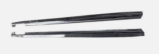 2019-2025 bmw 3 series g20 (330i/m340i) pre-lci and lci m sport ac style full length side skirt extensions gloss black