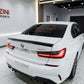 2019-2025 BMW 3/m series g20/g80 (330i/m340i/m3) lci m performance style rear trunk spoiler lip wing gloss black back right