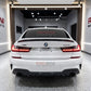 2019-2025 BMW 3/m series g20/g80 (330i/m340i/m3) lci m performance style rear trunk spoiler lip wing gloss black center