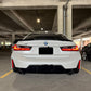2019-2025 BMW 3/m series g20/g80 (330i/m340i/m3) lci m4 style rear trunk spoiler lip wing gloss black center far