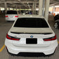 2019-2025 BMW 3/m series g20/g80 (330i/m340i/m3) lci m4 style rear trunk spoiler lip wing gloss black center top