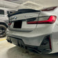 2019-2025 BMW 3/m series g20/g80 (330i/m340i/m3) lci psm style rear trunk spoiler lip wing gloss black right