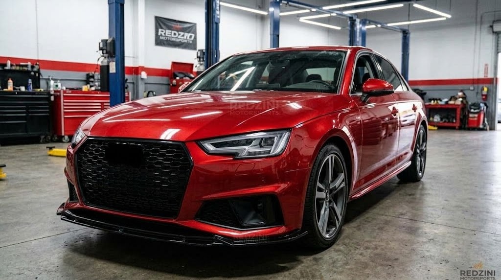 2020-2023 Audi A4/S4 B9.5 Front Lip Gloss Black Front Right