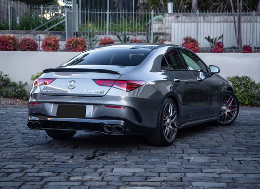 2020 2024 Mercedes Benz CLA Class W118 AMG Style Spoiler Gloss Black Back Right