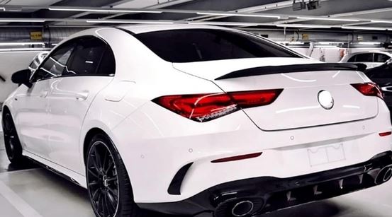 2020-2024 Mercedes Benz CLA Class W118 AMG Style Spoiler Gloss Black Back Left