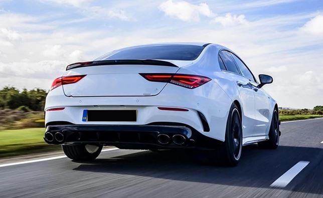 2020-2024 Mercedes Benz CLA Class W118 AMG Style Spoiler Gloss Black Back Left