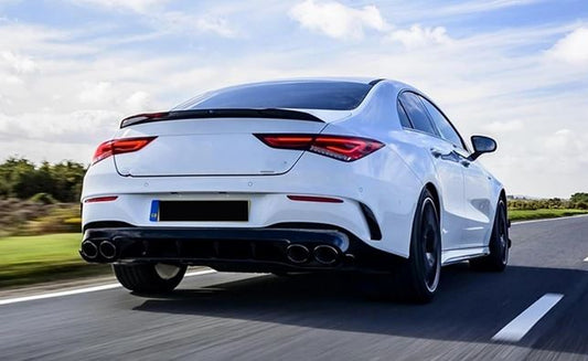 2020-2024 Mercedes Benz CLA Class W118 AMG Style Spoiler Gloss Black Back Left