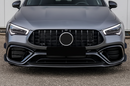 2020-2024 mercedes benz cla class w118 cla 250 cla 35 gt style front bumper grille gloss black front center